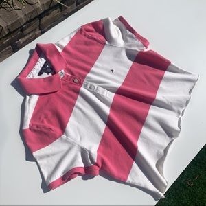 TOMMY HILFIGER COLLARED CROP TOP